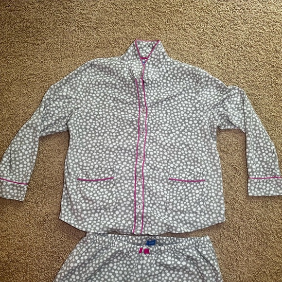 Simply Vera Vera Wang Polka Dot Pajama Set with Pink Accents - Picture 5 of 8